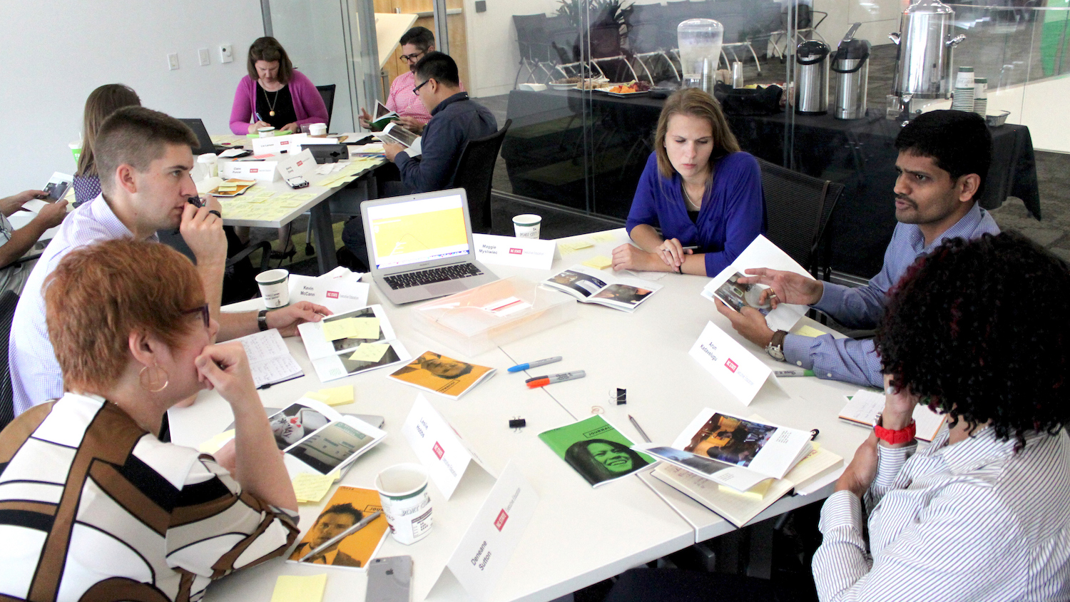 people around a table